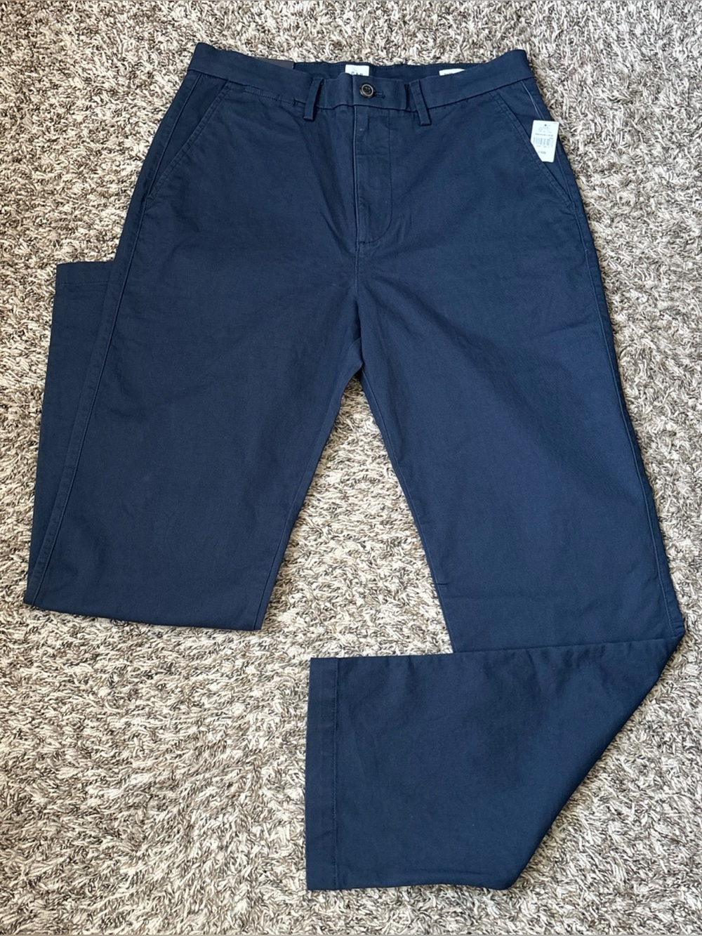 GAP GapFlex Men’s Essential Khaki Original Straight Pants, Blue, 31x32, NWT